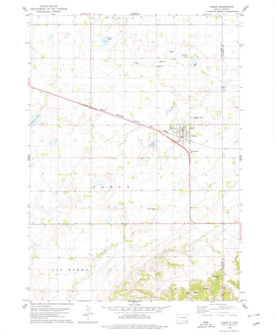 United States Geological Survey Tabor, SD (1978, 24000-Scale) digital map