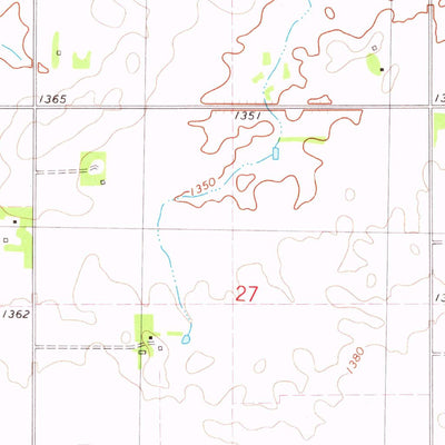United States Geological Survey Tabor, SD (1978, 24000-Scale) digital map