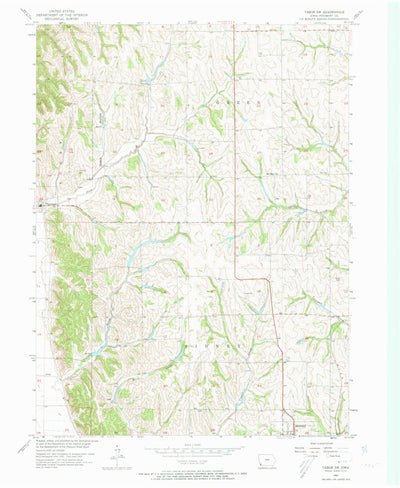United States Geological Survey Tabor SW, IA (1957, 24000-Scale) digital map