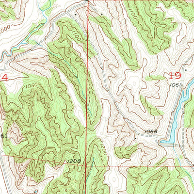 United States Geological Survey Tabor SW, IA (1957, 24000-Scale) digital map