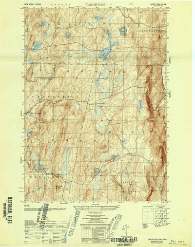United States Geological Survey Taborton, NY (1950, 25000-Scale) digital map