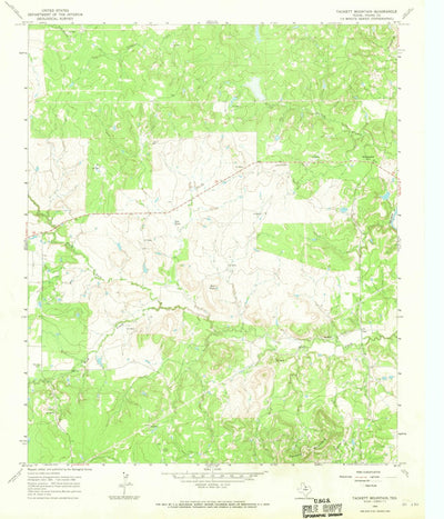 United States Geological Survey Tackett Mountain, TX (1966, 24000-Scale) digital map