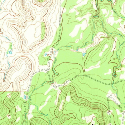 United States Geological Survey Tackett Mountain, TX (1966, 24000-Scale) digital map