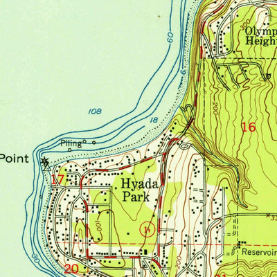 United States Geological Survey Tacoma North, WA (1949, 24000-Scale) digital map