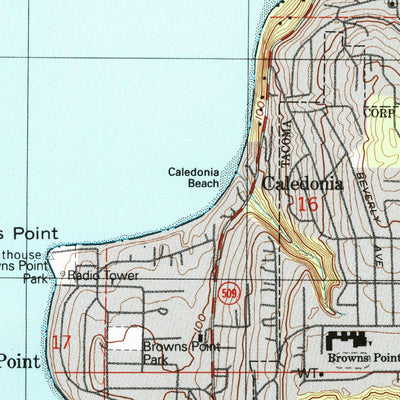 United States Geological Survey Tacoma North, WA (1997, 24000-Scale) digital map