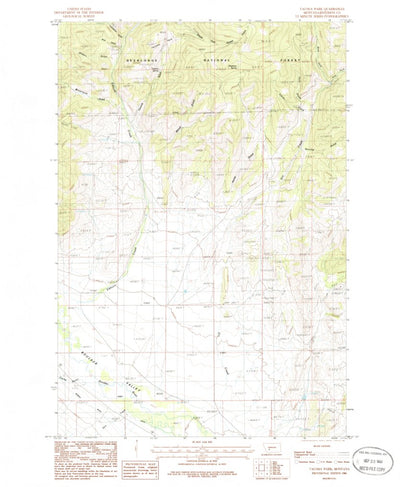 United States Geological Survey Tacoma Park, MT (1986, 24000-Scale) digital map