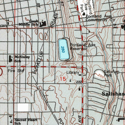 United States Geological Survey Tacoma South, WA (1997, 24000-Scale) digital map
