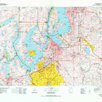 United States Geological Survey Tacoma, WA (1975, 100000-Scale) digital map