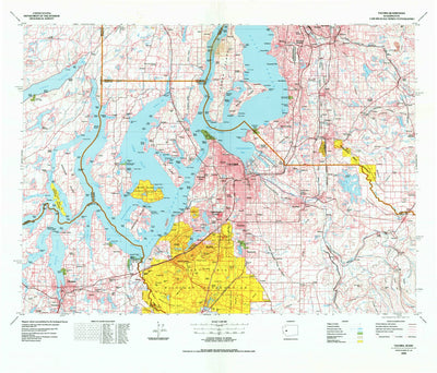 United States Geological Survey Tacoma, WA (1975, 100000-Scale) digital map