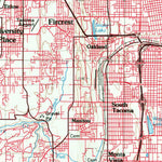 United States Geological Survey Tacoma, WA (1975, 100000-Scale) digital map