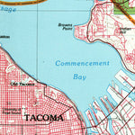United States Geological Survey Tacoma, WA (1975, 100000-Scale) digital map