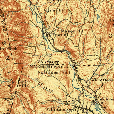 United States Geological Survey Taconic, NY-MA-VT (1900, 125000-Scale) digital map