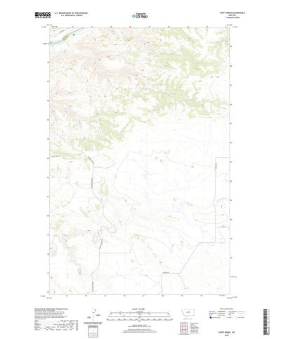United States Geological Survey Taffy Ridge, MT (2020, 24000-Scale) digital map