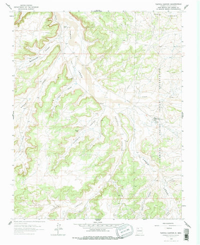 United States Geological Survey Tafoya Canyon, NM (1963, 24000-Scale) digital map