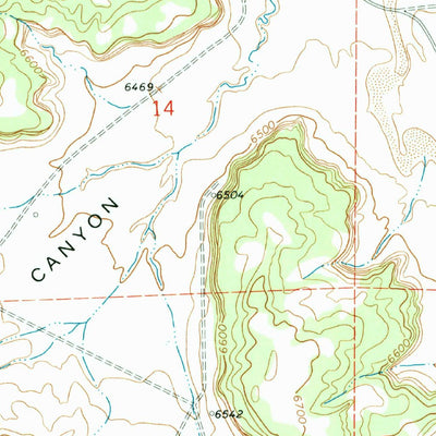 United States Geological Survey Tafoya Canyon, NM (1963, 24000-Scale) digital map