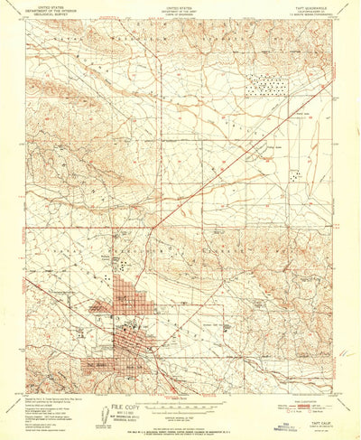 United States Geological Survey Taft, CA (1951, 24000-Scale) digital map