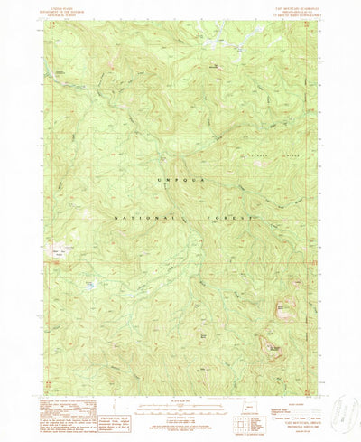 United States Geological Survey Taft Mountain, OR (1989, 24000-Scale) digital map