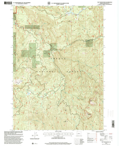United States Geological Survey Taft Mountain, OR (1997, 24000-Scale) digital map