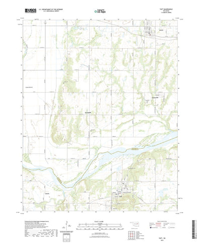 United States Geological Survey Taft, OK (2022, 24000-Scale) digital map