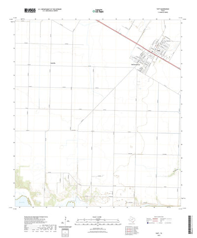 United States Geological Survey Taft, TX (2022, 24000-Scale) digital map