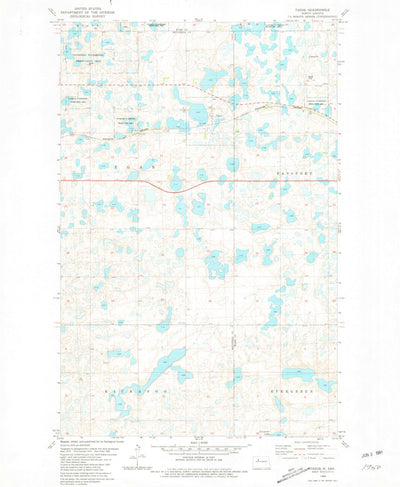 United States Geological Survey Tagus, ND (1980, 24000-Scale) digital map