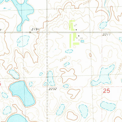 United States Geological Survey Tagus SE, ND (1980, 24000-Scale) digital map