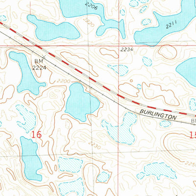 United States Geological Survey Tagus SE, ND (1980, 24000-Scale) digital map