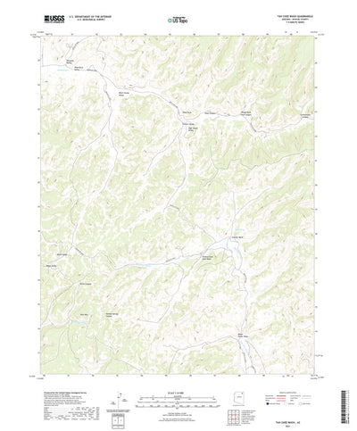 United States Geological Survey Tah Chee Wash, AZ (2021, 24000-Scale) digital map