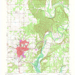 United States Geological Survey Tahlequah, OK (1972, 24000-Scale) digital map