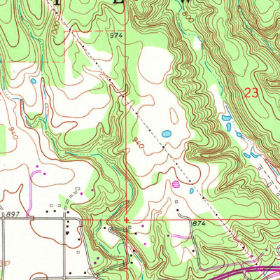 United States Geological Survey Tahlequah, OK (1972, 24000-Scale) digital map