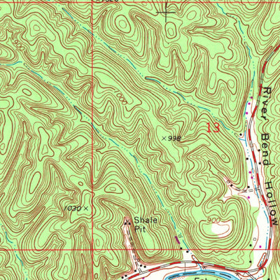 United States Geological Survey Tahlequah, OK (1972, 24000-Scale) digital map