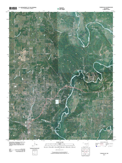 United States Geological Survey Tahlequah, OK (2010, 24000-Scale) digital map