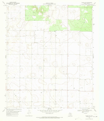 United States Geological Survey Tahoka SW, TX (1969, 24000-Scale) digital map