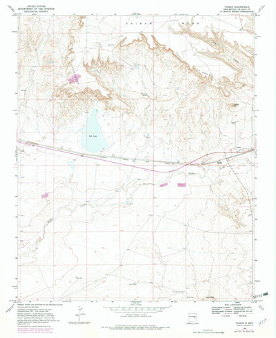 United States Geological Survey Taiban, NM (1968, 24000-Scale) digital map
