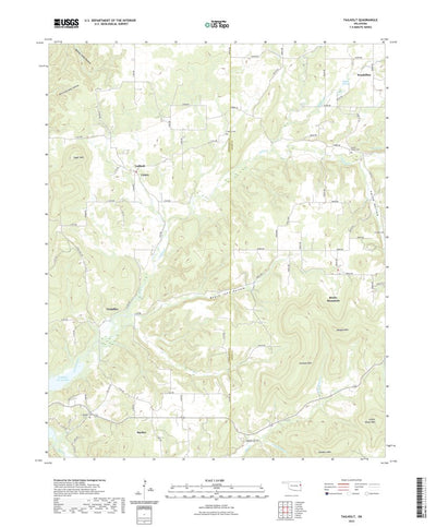 United States Geological Survey Tailholt, OK (2022, 24000-Scale) digital map