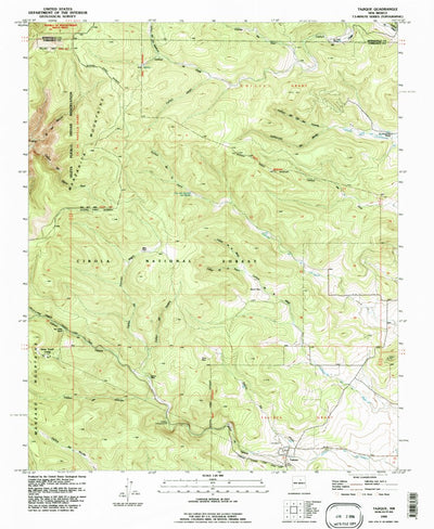 United States Geological Survey Tajique, NM (1990, 24000-Scale) digital map