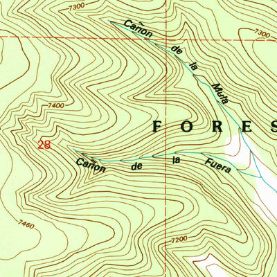 United States Geological Survey Tajique, NM (1990, 24000-Scale) digital map