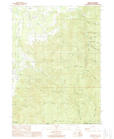 United States Geological Survey Takilma, OR-CA (1989, 24000-Scale) digital map
