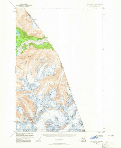 United States Geological Survey Taku River A-4, AK (1951, 63360-Scale) digital map