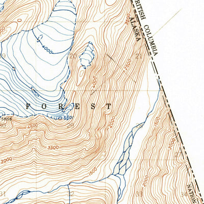 United States Geological Survey Taku River A-4, AK (1951, 63360-Scale) digital map