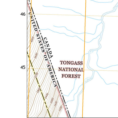 United States Geological Survey Taku River A-4 NE, AK (2021, 25000-Scale) digital map
