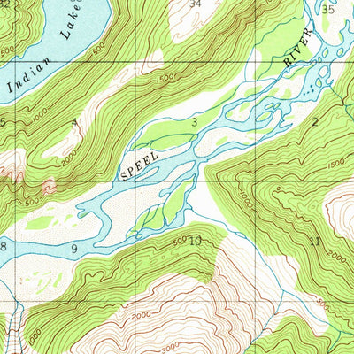 United States Geological Survey Taku River A-5, AK (1951, 63360-Scale) digital map