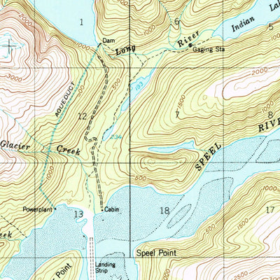 United States Geological Survey Taku River A-6, AK (1951, 63360-Scale) digital map