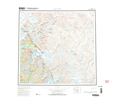 United States Geological Survey Taku River, AK (1960, 250000-Scale) digital map