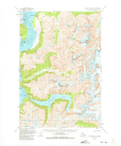 United States Geological Survey Taku River B-6, AK (1951, 63360-Scale) digital map