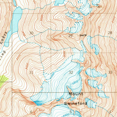 United States Geological Survey Taku River B-6, AK (1951, 63360-Scale) digital map
