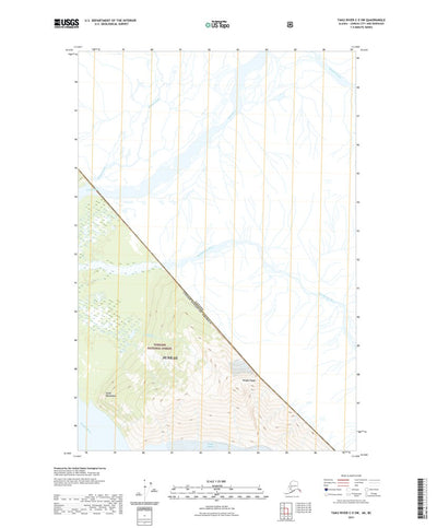 United States Geological Survey Taku River C-5 SW, AK (2021, 25000-Scale) digital map