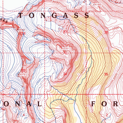 United States Geological Survey Taku River C-6, AK (1995, 63360-Scale) digital map