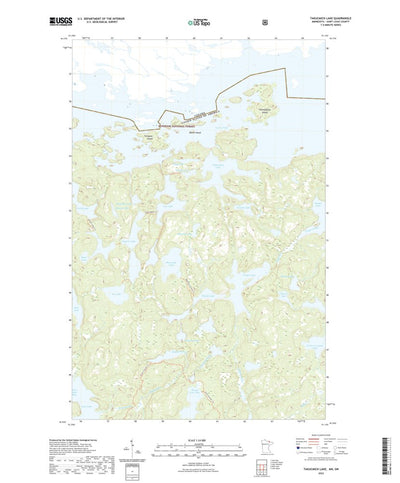 United States Geological Survey Takucmich Lake, MN (2022, 24000-Scale) digital map