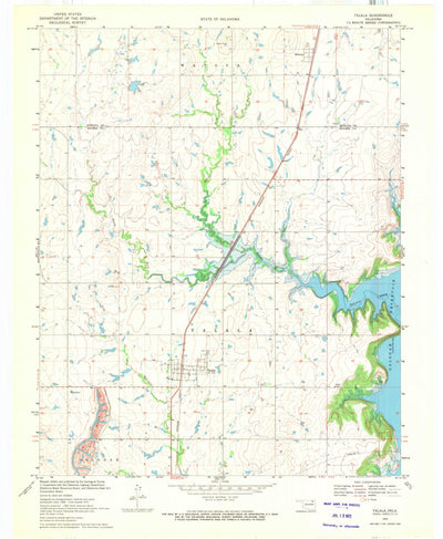 United States Geological Survey Talala, OK (1970, 24000-Scale) digital map